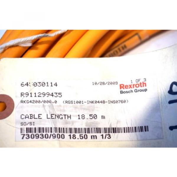 NEW BOSCH REXROTH RKG4200 / 000.0 CABLE 18.5M RKG42000000 #3 image