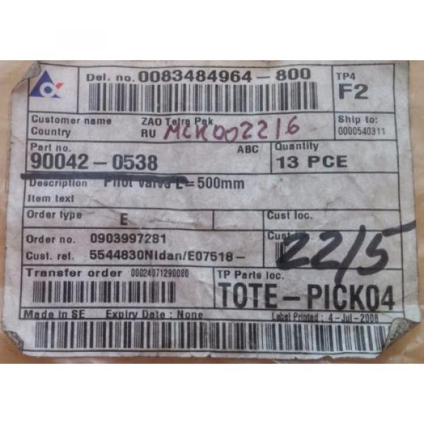 NEW! REXROTH PILOT VALVE = 500 0493833103 Tetra 90042-0538 #3 image